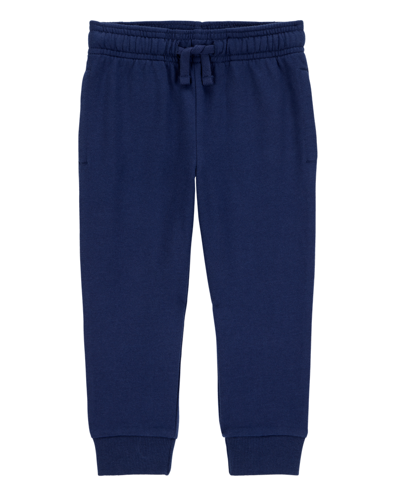 Baby 2-Pack Pull-On Drawstring Joggers - Grey/Navy, image 5 of 11 slides