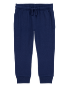 Baby 2-Pack Pull-On Drawstring Joggers - Grey/Navy, image 5 of 11 slides