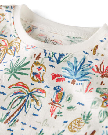 Toddler 2-Pack Organic Cotton Tropical Knit Tanks, 