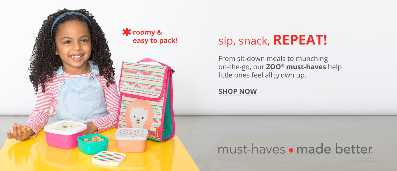 Sip, Snack, Repeat! | From sit-down meals to munching on-the-go, our ZOO must-haves help little ones feel all grown up | SHOP NOW
