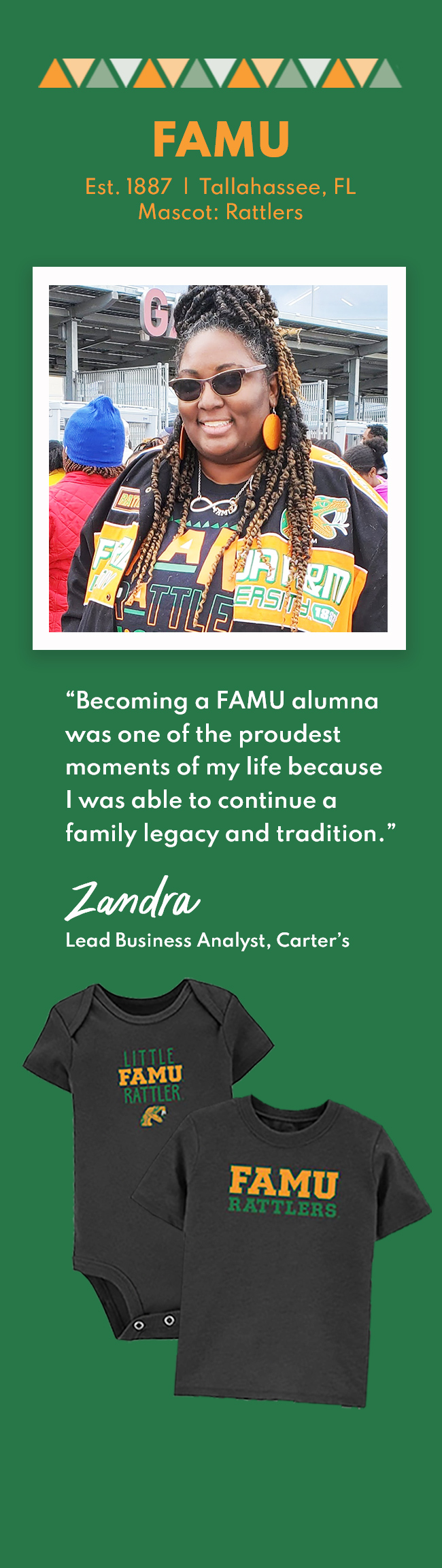 FAMU Est. 1887 | Tallehassee, FL | Mascot: Rattlesnake