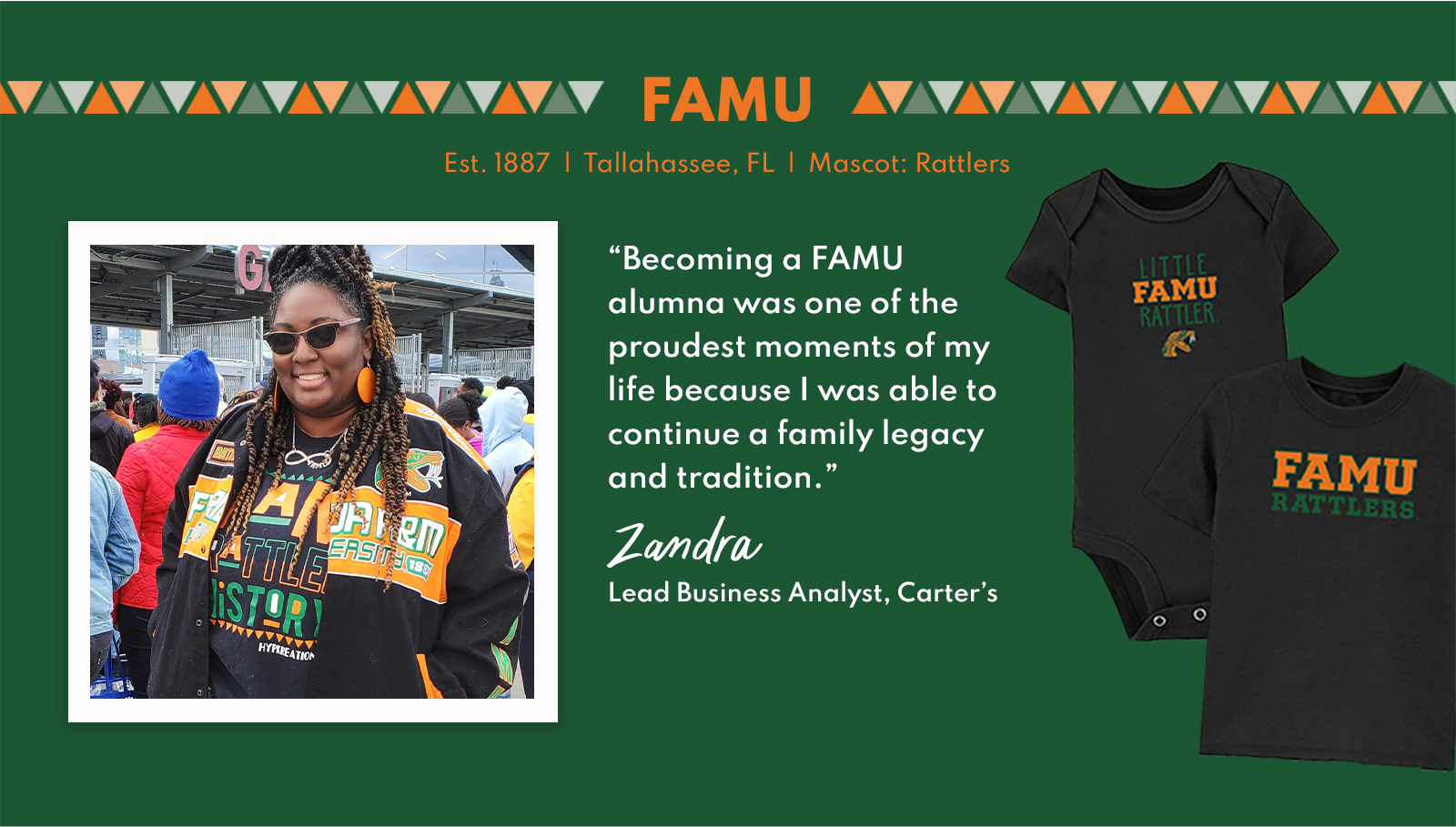 FAMU Est. 1887 | Tallehassee, FL | Mascot: Rattlesnake