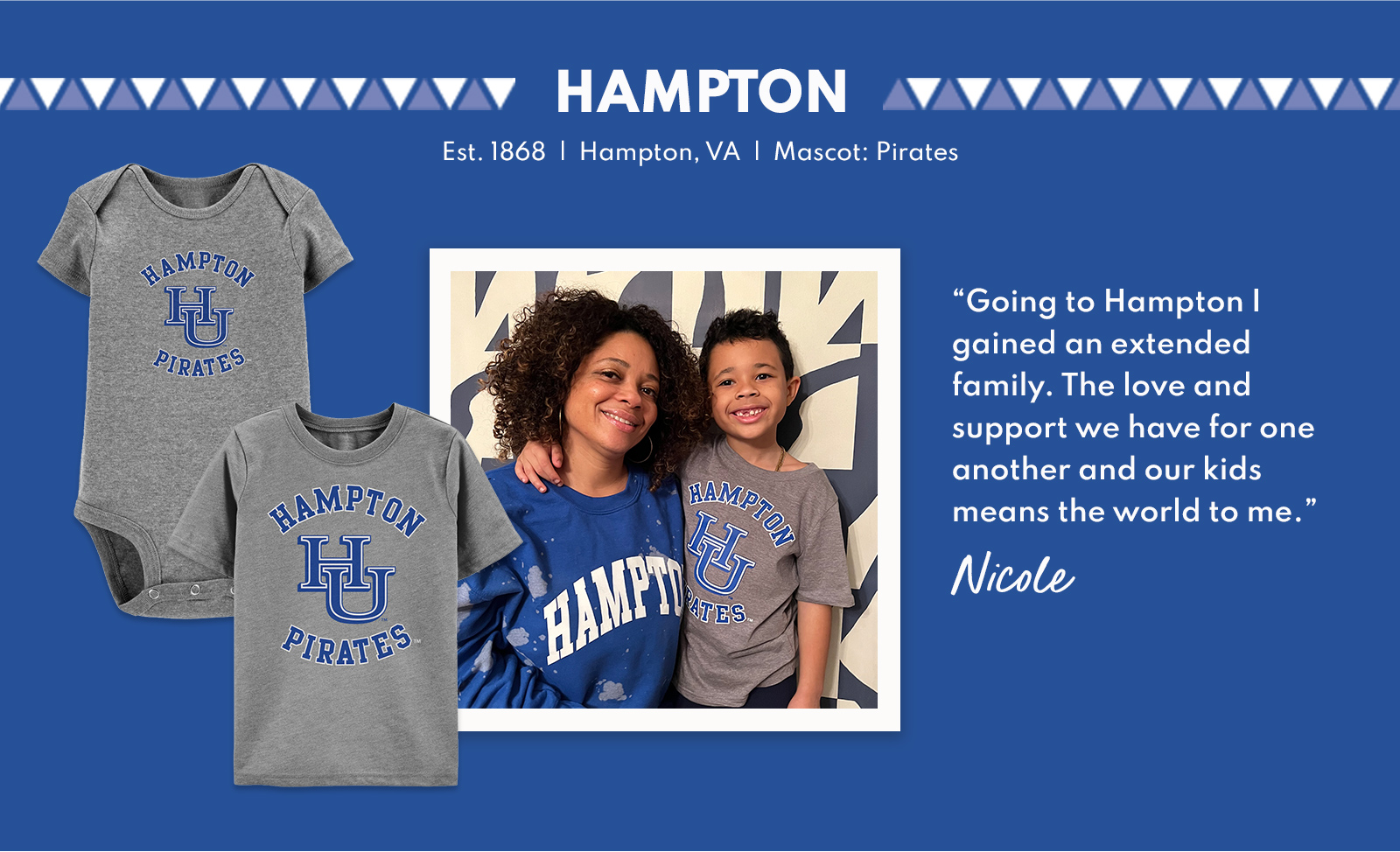 Hampton Est. 1868 | Hampton, VA | Mascot: Pirates