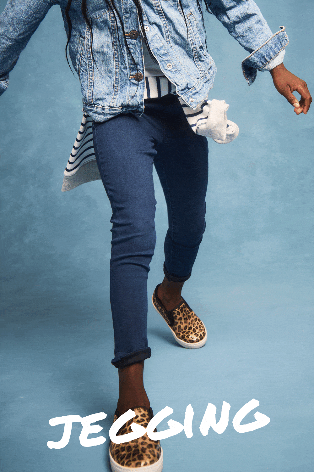 Toddler Dark Wash Elastic-Waist Jeggings