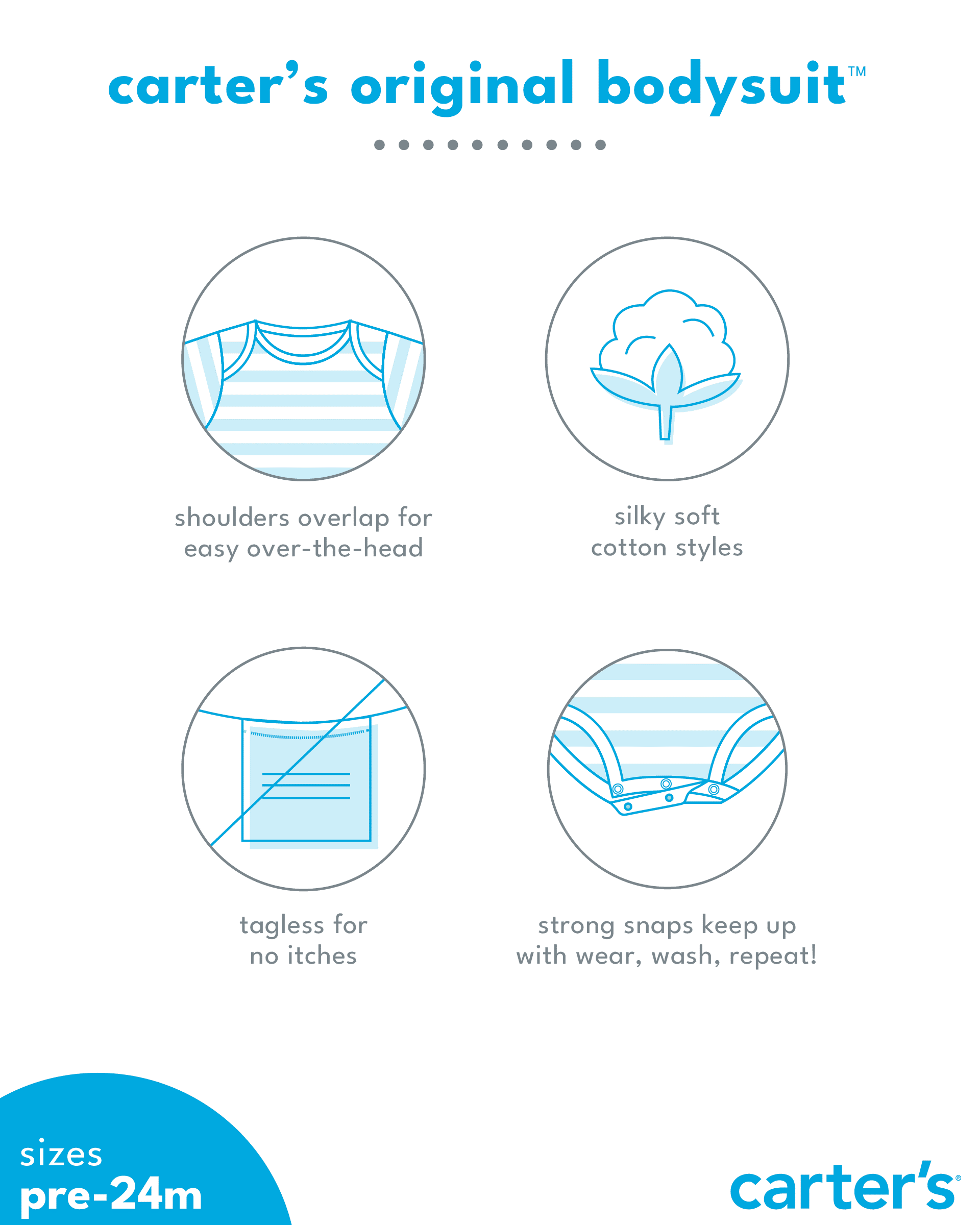 Baby 5-Pack Sleeveless Bodysuits - White